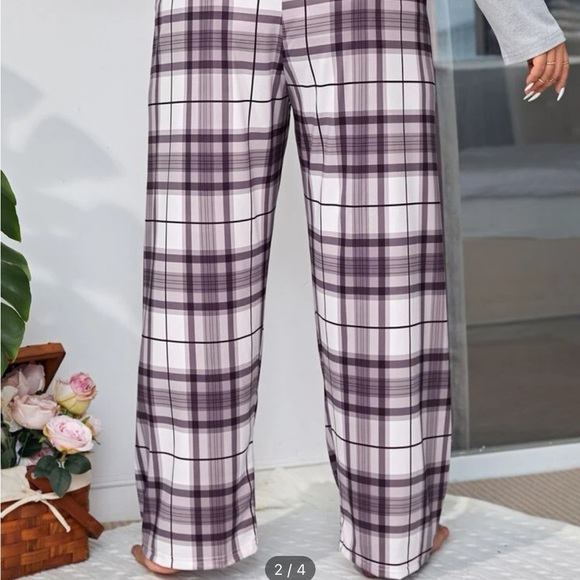 NWT pj or lounge plaid pajama bottoms size 3xl so cote and comfortable - Picture 3 of 7